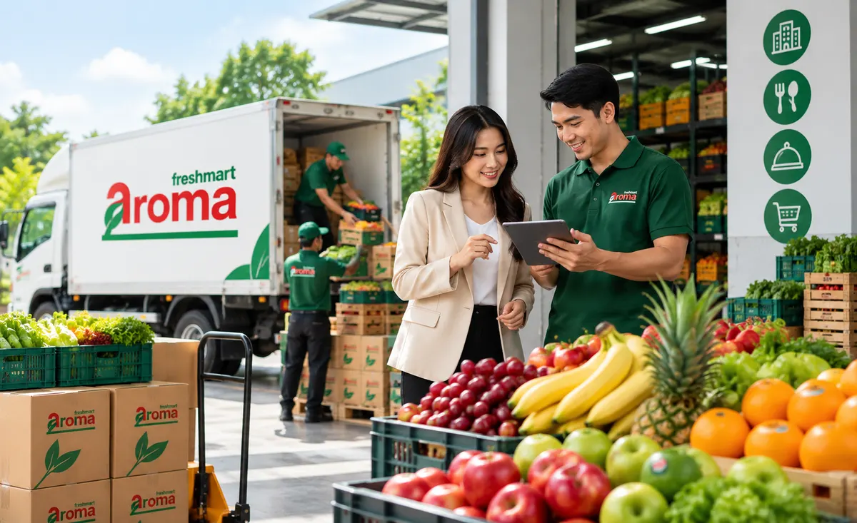 Armada pengiriman Aroma Freshmart
